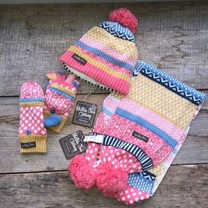 Matilda Jane Scarf, mittens and hat set